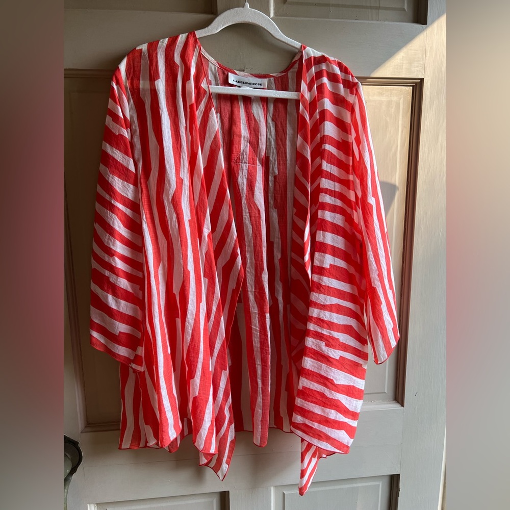 Caroline Rose Sheer Cardigan - beautiful material!
